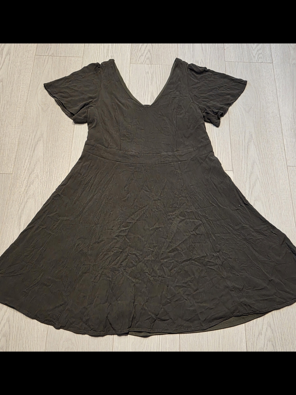 torrid Black Asymmetrical Fit-and-Flare Dress